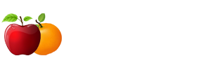 Apple Orange Marketing Logo