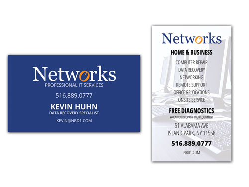 Business Cards desgined and printed by Apple Orange Marketing